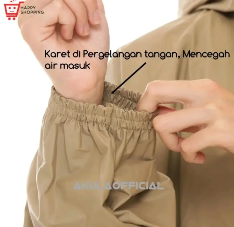 Jas Hujan GNA Original Setelan Baju dan Celana Pria & Wanita Bahan PVC Tebal Best Quality 4