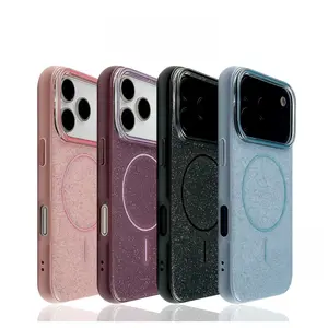 Soft Silicone Magsafe Glitter Phone Case For Iphone 17 17air 17pro 17promax 16 16plus 15 14 13 12 11 Xr Pro Plus Promax RCI612