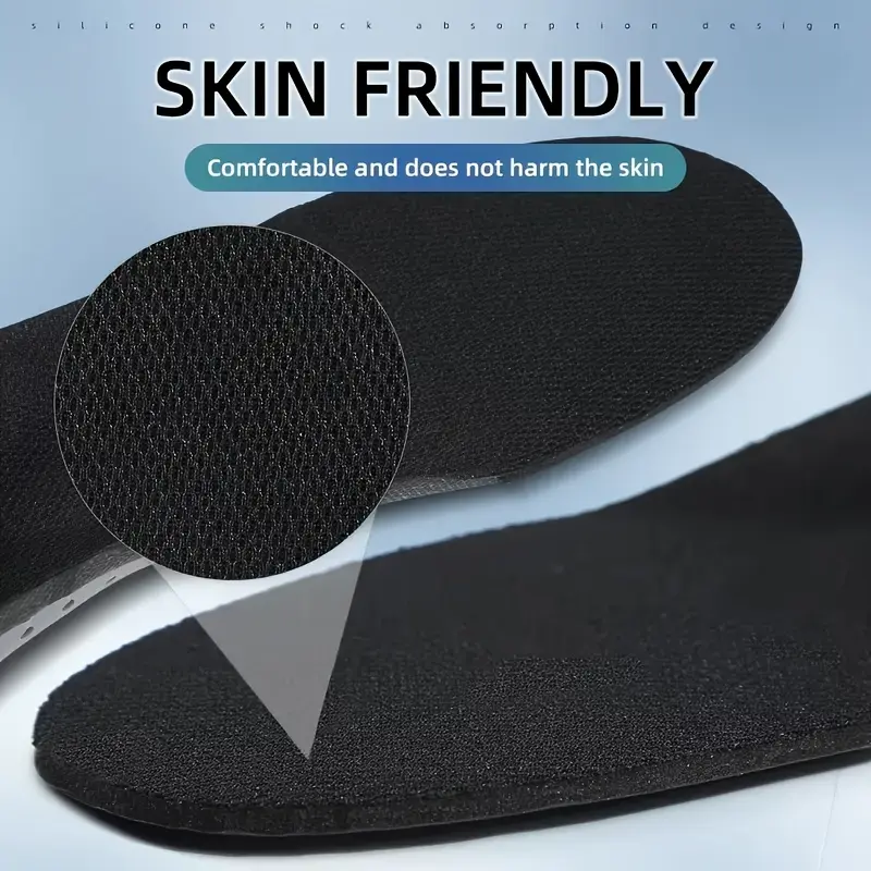 1 Pair EVA Gel Insoles for Sports and Work - Anti-Slip, Shock-Absorbing, Twist-Resistant, Thickened Support - Unisex for Basketball and Everyday Use 5