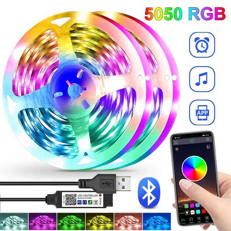 APP LED Strip Lights MINI Music Controller Colorful RGB  USB   for Home Party Bar Dance   ready stock   T+O