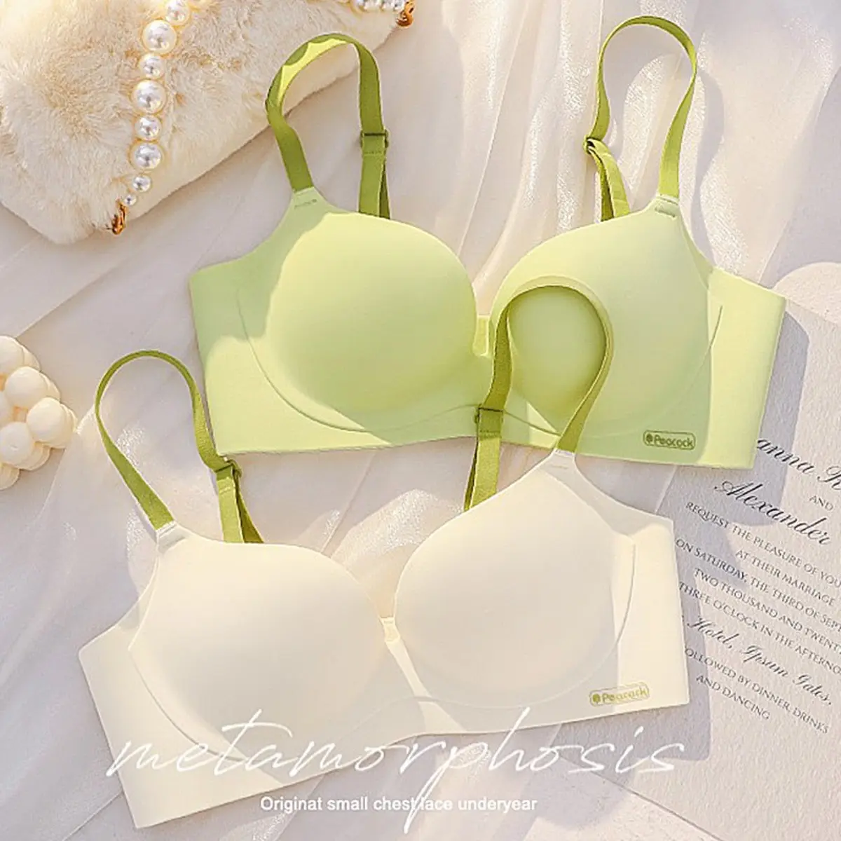 Áo Ngực Nâng Ngực Gọng Liền Mạch, AC, Hàng Mới Về