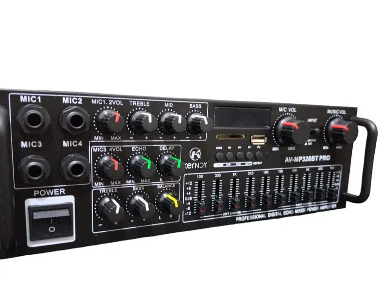 Bluetooth EQ Audio Amplifier Karaok Home Theater 2000W Coaxial optical Kerndy 326BT PRO 6