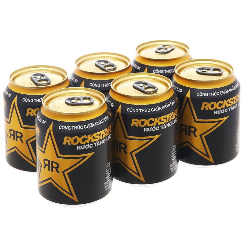 Lốc 6 Lon Nước Tăng Lực Rockstar 250ml