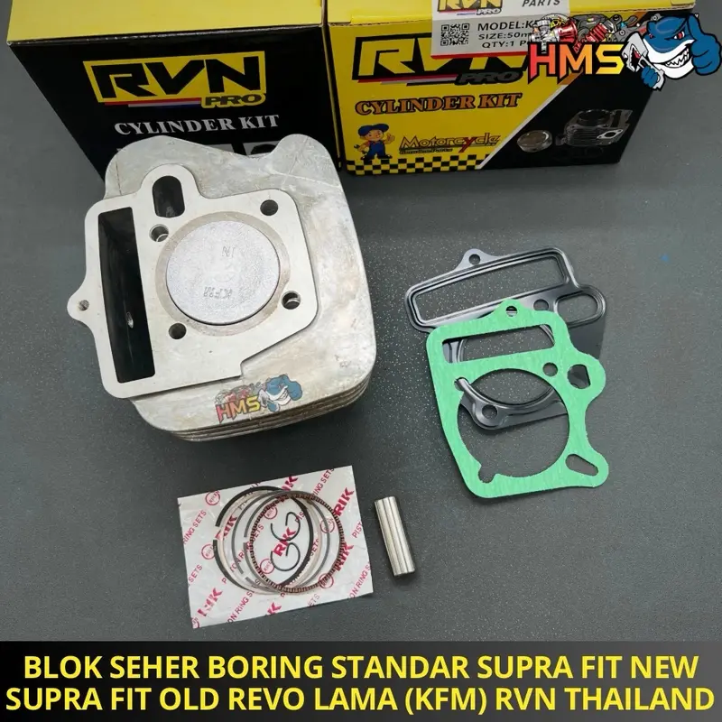 BLOK BLOCK SEHER KOMPLIT SUPRA FIT NEW REVO LAMA LEGENDA SUPRA FIT LAMA KFM ORIGINAL RVN + PISTON KIT SEPAKET BONUS FREE PAKING 0