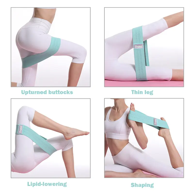 PRANA Tali Yoga Hip Bands Resistance - Alat Fitness Outdoor Gym Resistensi Tali Olahraga Perut Dengan 3 Level Size PN-FBB5083-5085 7