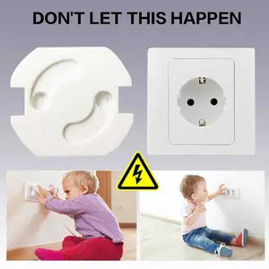 Pengaman Stop Kontak Listrik Anak Safety Socket Plug EU Spring Style Anti Setrum Mudah Dipasang Putar 90 Derajat Praktis Aman