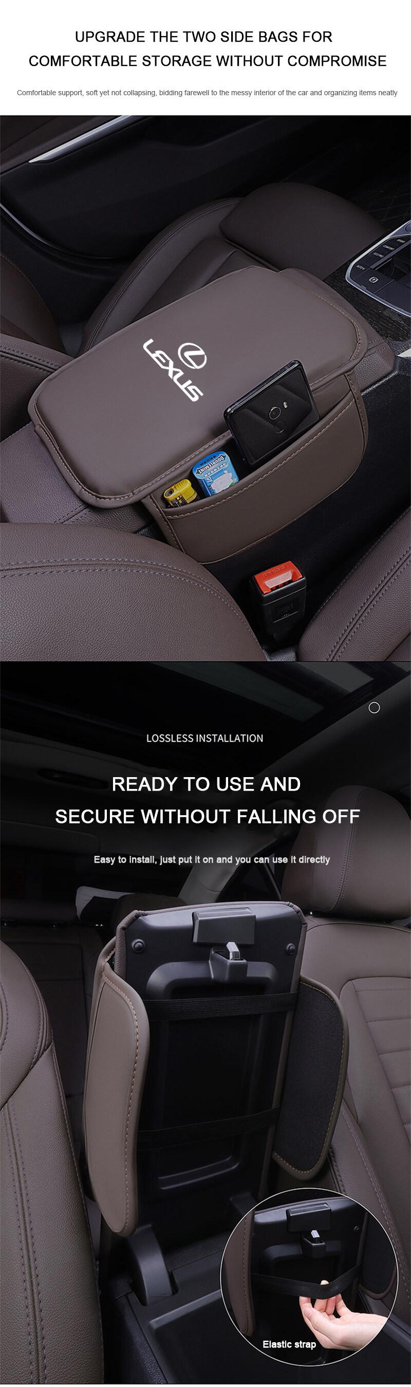 Product Introduction of Lexus Car Armrest Box Pad Leather Arm Rest Protection Cushion Cover For Lexus Is250 CT200h ES250 GS250 IS250 LX570 LX450d NX200t RC200t rx300 rx330 Interior Accessories 9