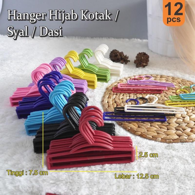 ACEH.ANG 131526  Hanger Jilbab Kotak / Gantungan mini Kerudung Syal Dasi (Plastik Tebal) 1