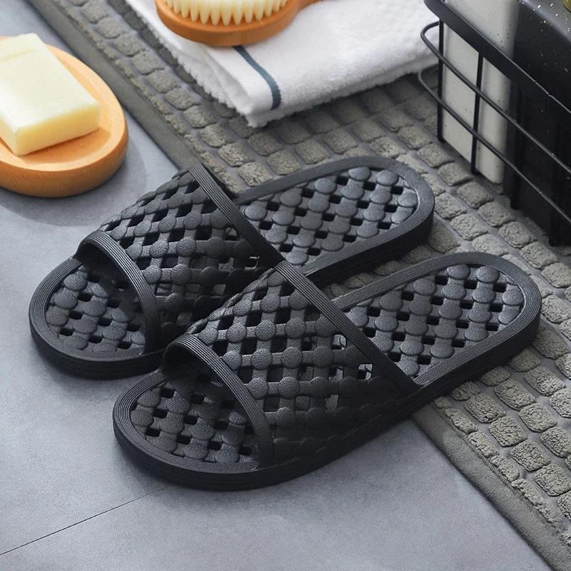 Product Introduction of Non-slip Home Bathroom Hotel Slippers Women's MENGS Bathroom Indoor  Drying 6