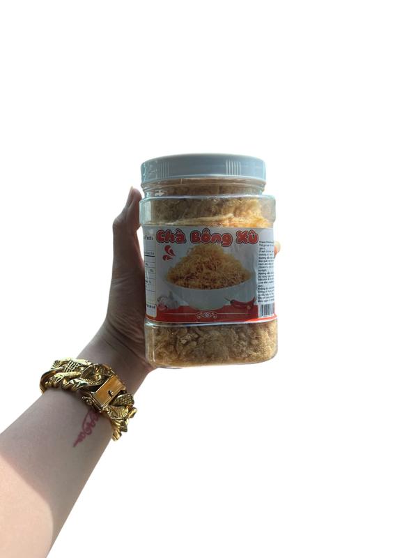 Chà bông xù việt nam hủ nhựa Food Ăn Vặt lương  khô 4