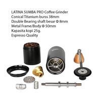 Gambar Latina Sumba PRO V2 Titanium burrs coffee grinder gilingan kopi manual dari Maharaja Coffee Kota Administrasi Jakarta Pusat 1 Tokopedia