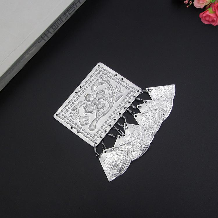 Product Introduction of Phiến hoa văn miêu cương kèm chuông nguyên liệu làm trang sức phụ kiện dân tộc phong cách miêu tộc cosplay cổ phục 16