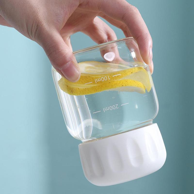 Product Introduction of Bình Nước Thủy Tinh, Dung Tích 300ml, Có Tay Áo Cốc Và Nắp, Cầm Tay Cho Gia Đình, Thích Hợp Cho Bữa Sáng, Cà Phê, Nước Ép, Sữa, R0S8 27