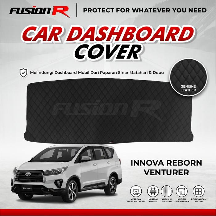 Gambar Fusion R Car Cover Dashboard Mobil Innova Reborn Venturer Premium Custom Fit / Pelindung Dashboard Mobil Elegant Kulit Antislip Anti Panas Matahari dari Fusion R Official Kab. Tangerang Tokopedia