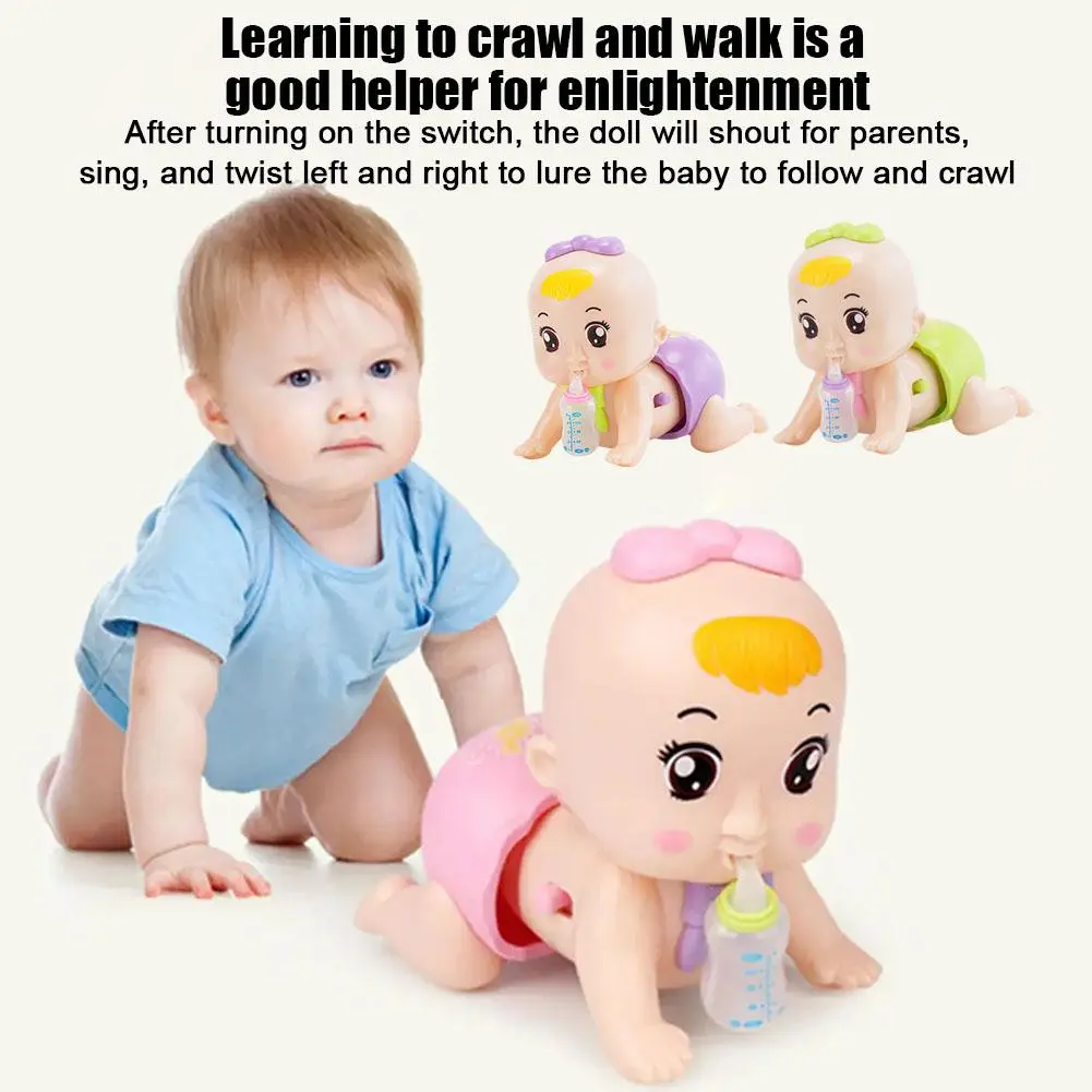 Crawling Baby Toys Toddler Musical Toys Early Educational Crawl Guide Children Toy E9A0