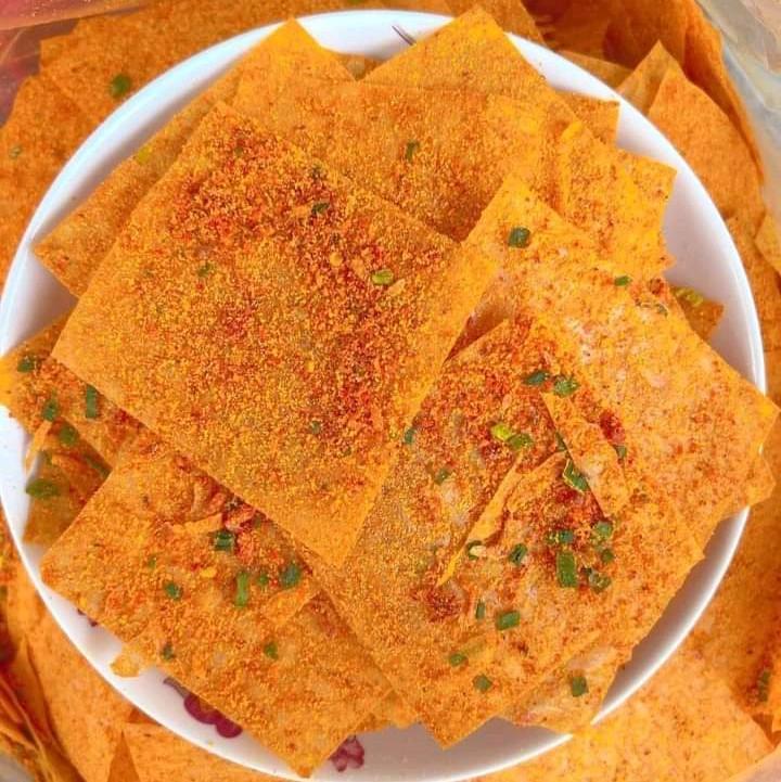 bánh tráng phô mai tép hành Gói 500g Snack Ăn Vặt Food Thức Ăn