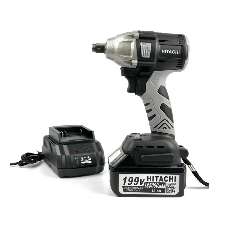 MÁY siết bulong HiTaChii  bộ 1 pin kèm vỏ hộp động cơ không chổi than mở ốc, bắt vít, bắn tôn, khoan tường