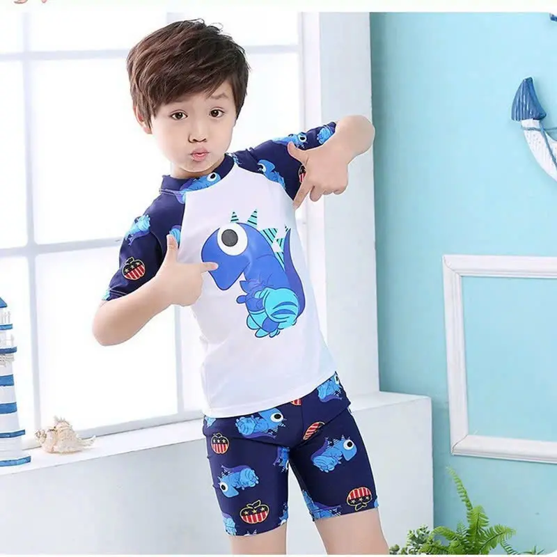 Bộ Bơi Kèm Mũ Cho Bé Trai và Bé Gái Từ 10kg 3