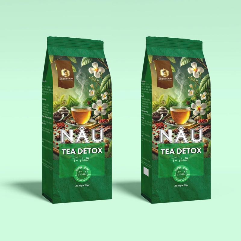 Trà nhuận tràng thải độc từ cacao kết hợp thảo mộc thương hiệu THE BITTER CACAO