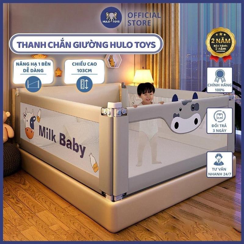 Thanh Chắn Giường Hulo Toys Cao Cấp 2024, Thanh Chắn Giường Nâng Hạ Một Bên An Toàn Cho Bé