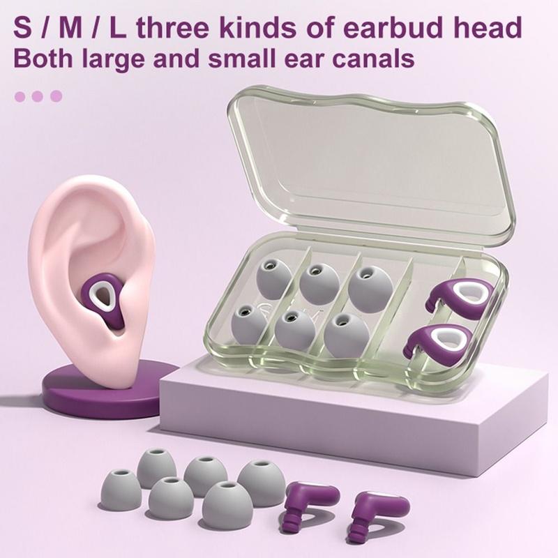 Product Introduction of Outdoor Sleep Care Sports Silicone Earphone Noise Reduction Filter Hearing Protection Earbud Musician Earplugs 16