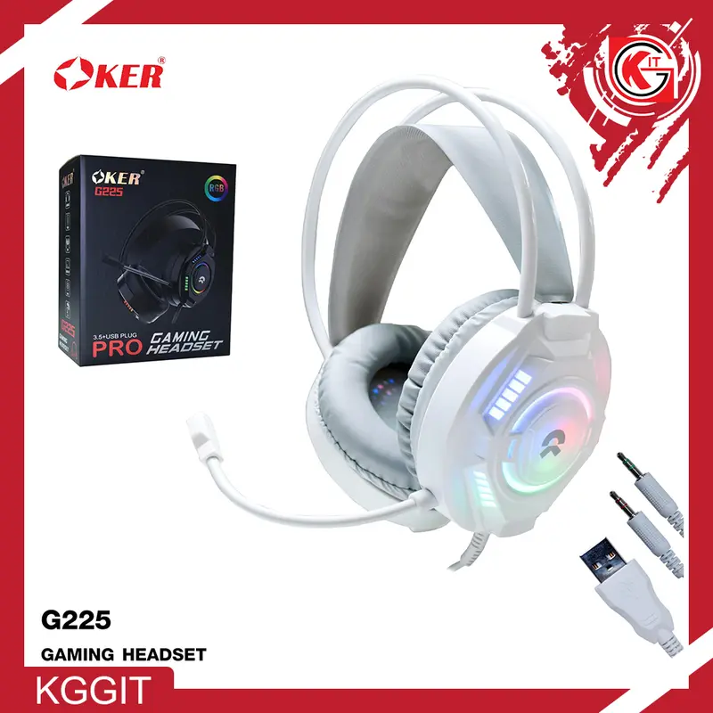 ไฟ RGB ของหูฟัง OKER G225