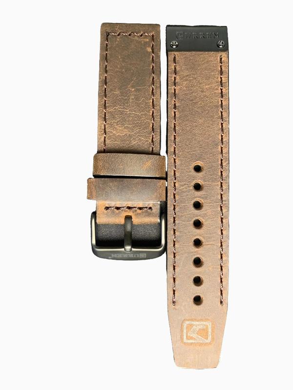Dây đồng hồ da lộn thay thế cho dòng CURREN màu nâu sậm 24mm Phụ Kiện Nam