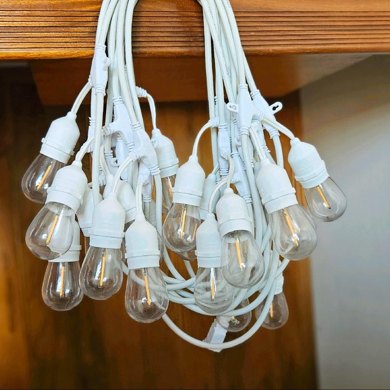 Dây đèn led trắng 5m-15m bóng Edison vàng tóc trang trí ngoài trời, decor nhà, sân vườn, cà phê, trà chanh đèn  led  ngoài  trời  chống  nước
