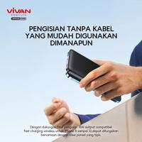 Gambar LIVE VIVAN Powerbank 10000 mAh VPB-W11 Wireless 3 Output Fast Charging 20W PD Support Semua Type Smartphone-Garansi 1 Tahun Baterai - Black dari vivanindonesia Kab. Tangerang 5 Tokopedia