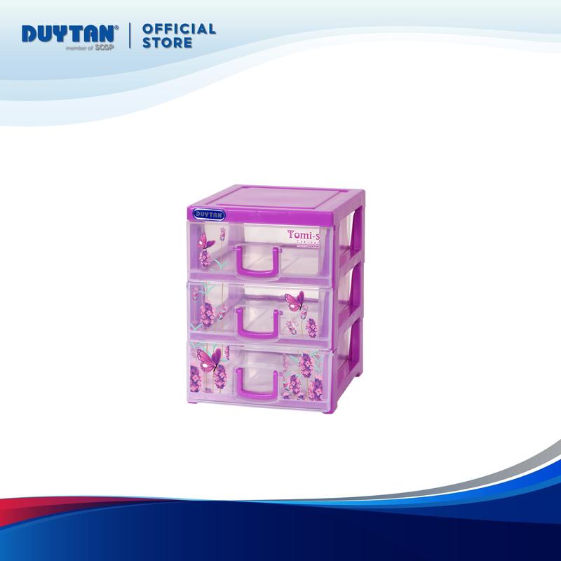Tủ Tomi-S 3 ngăn tủ nhựa để bàn nhựa Duy Tân ngăn nhỏ gọn tiện lợi