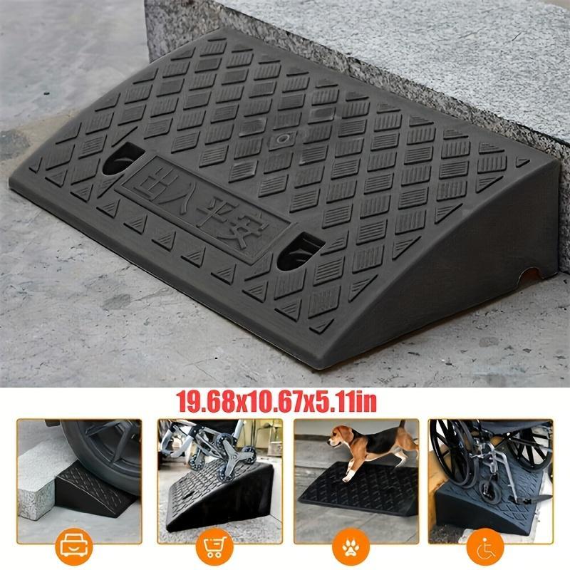 Portable Car Ramp, Front Location Threshold Ramp for Lawn Mowers, Cars, Wheelchairs, and Pets with Bolt Hole Fixing, Car Accessories 3