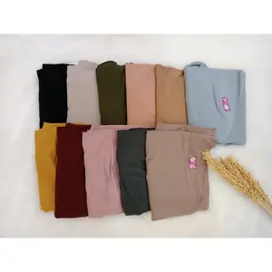 Jilbab Sorong Jersey Pet Antem busa tipis Rasyiqul/Wilda Uk XL