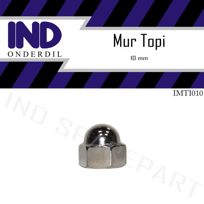Gambar IND Onderdil Mur Nut Topi M10-M 10 Kunci 14 mm-K 14-K14 - Sesuai dengan gambar, Standar dari IND Onderdil Kota Bandung Tokopedia