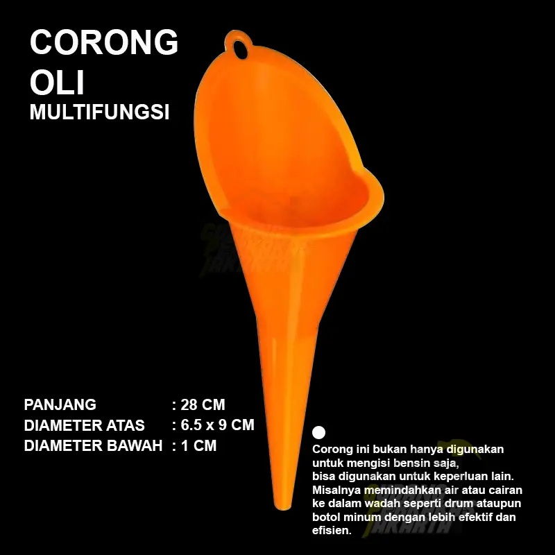 Corong Plastik Oli Model Panjang Multifungsi BERKUALITAS