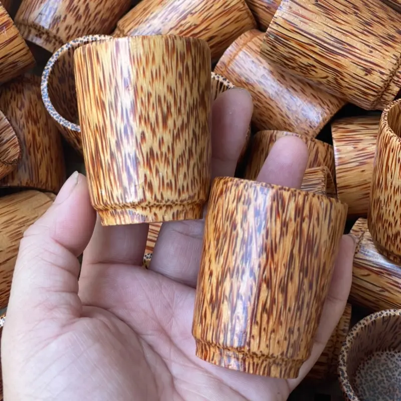 Ly Uống Trà, Ly Uống Nước Bằng Gỗ Dừa Tự Nhiên, Thân Thiện Với Môi Trường 2