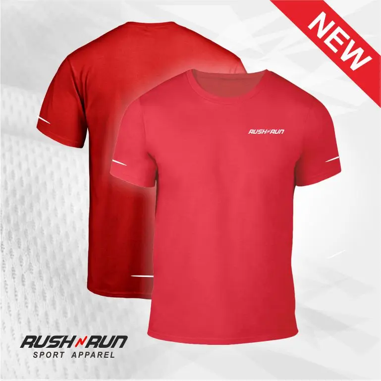 Paket 3 Kaos Olahraga Pria Sport T-Shirt By Rush n Run Bahan Dryfit 3