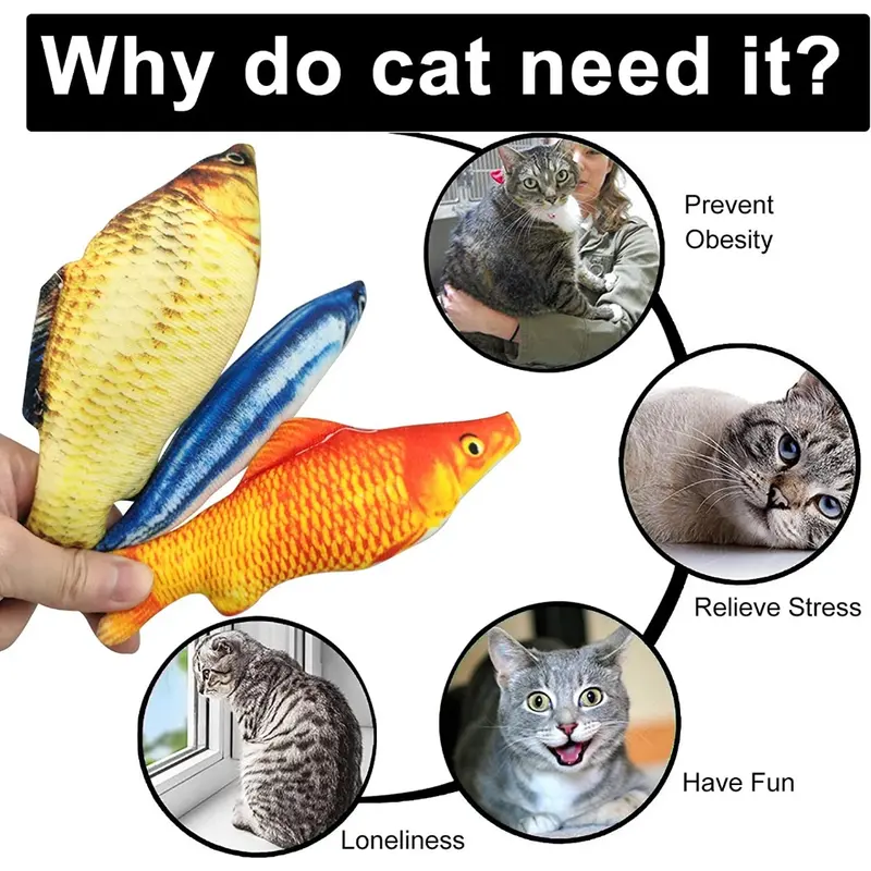 FOLOPETS Ini adalah ikan yang tidak bergerak, tidak ada baterai 3
