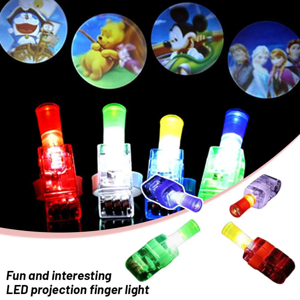 Cartoon Finger Projection Lamp LED Stall Hot Selling Children's Toys Luminous N7R5