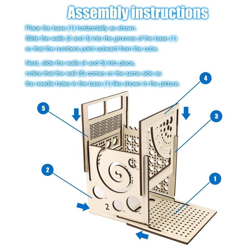 Wooden Knitting Storage Box, 1 Count Multifunctional Knitting Yarn Holder, Knitting Bag Yarn Organizer, Diy Crochet Knitting Storage Box [only Storage Box], Best Friend Gifts 8