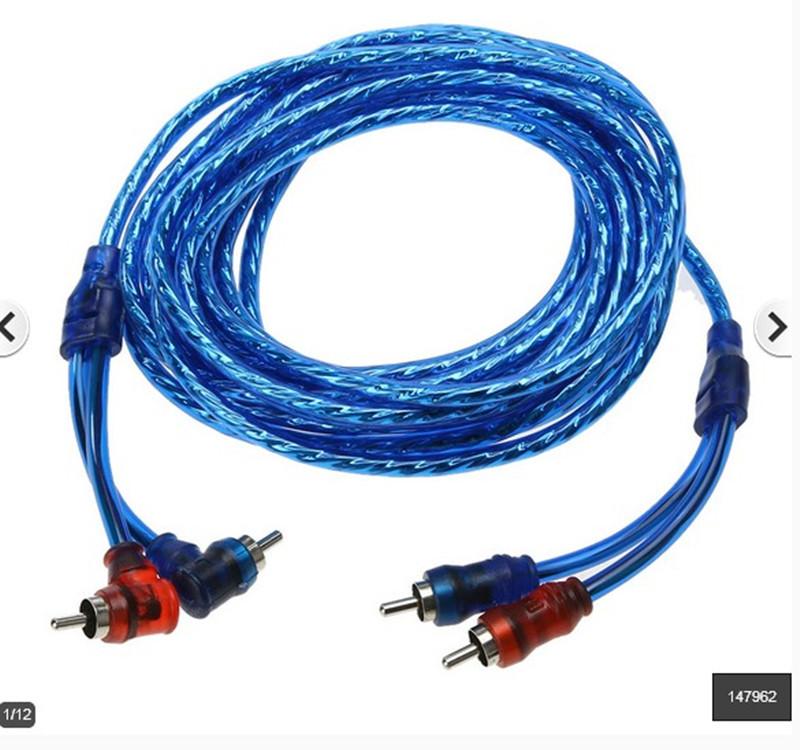 Dây Cáp AV Âm Thanh 4 Đầu Bông Sen - Dây RCA chiều dài dây các loại  Cho Loa Sub, Xe Hơi, chất lượng cao. giá 1 cái