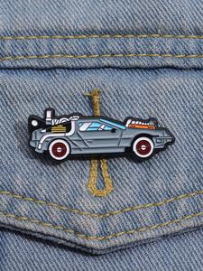 Broche de Diseño de Auto de Dibujos Animados, Insignia de Aleación Bonita y de Moda, Broche para Fiesta, Decoración Diaria de Ropa, Broche Combinable y Exquisito para Regalo de Cumpleaños
