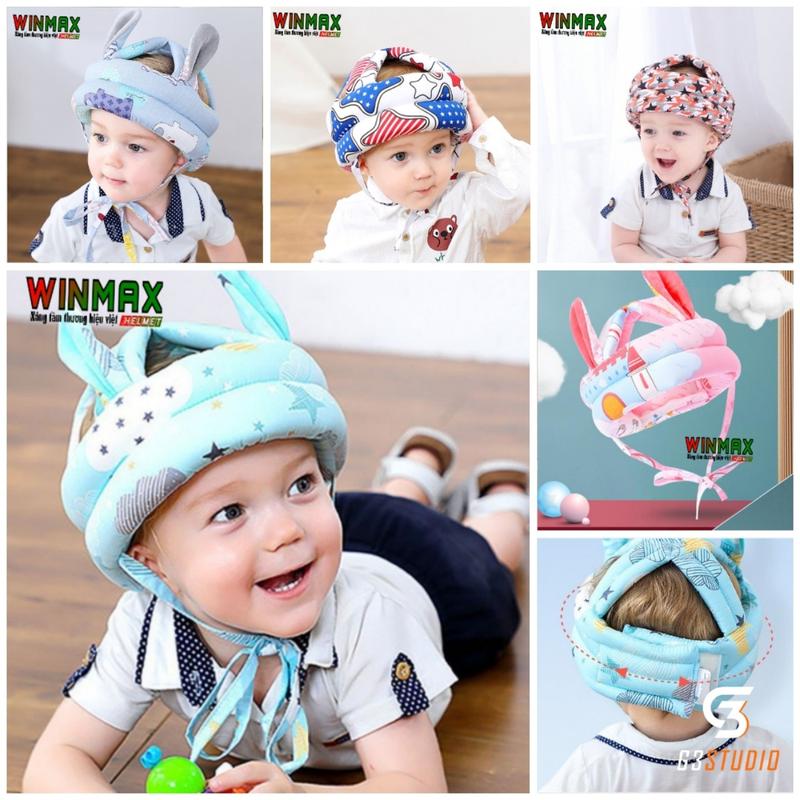 Winmax Helmet Mũ Bảo Hộ Cho Bé Tập Đi Bò Chống Ngã Chống Va Chạm Đầu 6-36 Tháng Tuổi Hàng Chính Hãng Winmax Helmet