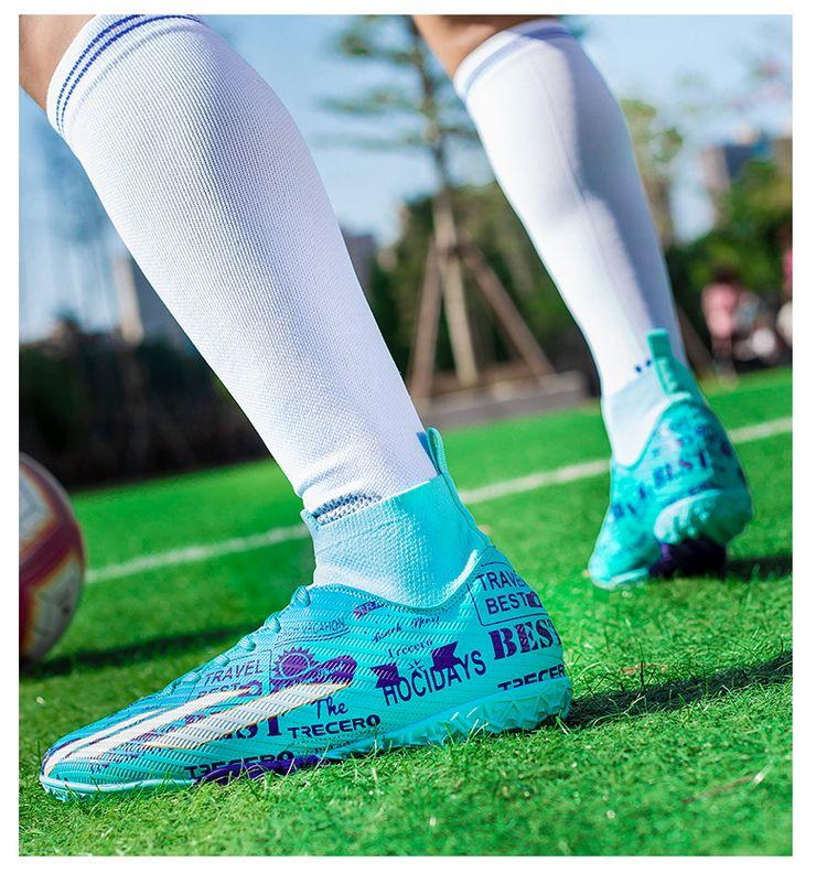 Product Introduction of Soccer Shoes Men's Adult Sports Soccer Shoes Long Broken Nail Training TF Boy Student Professional Short Studs Youth Sneakers 23