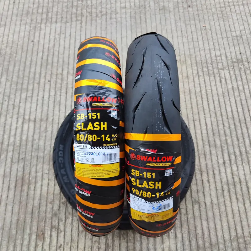Ban Swallow Slash 80/80-14, 80/90-14, 90/80-14, 90/90-14 SB151 TUBELESS soft compound motor matic ban nikung racing 0