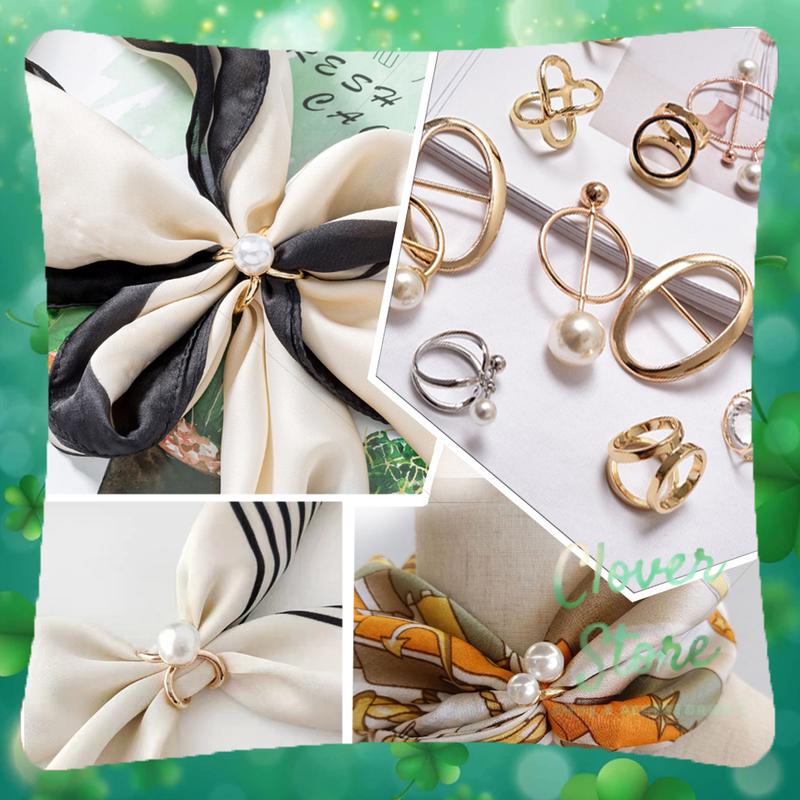 Khuy cài khăn lụa - Nút thắt khăn lụa quàng cổ Women Nữ Voi Voan