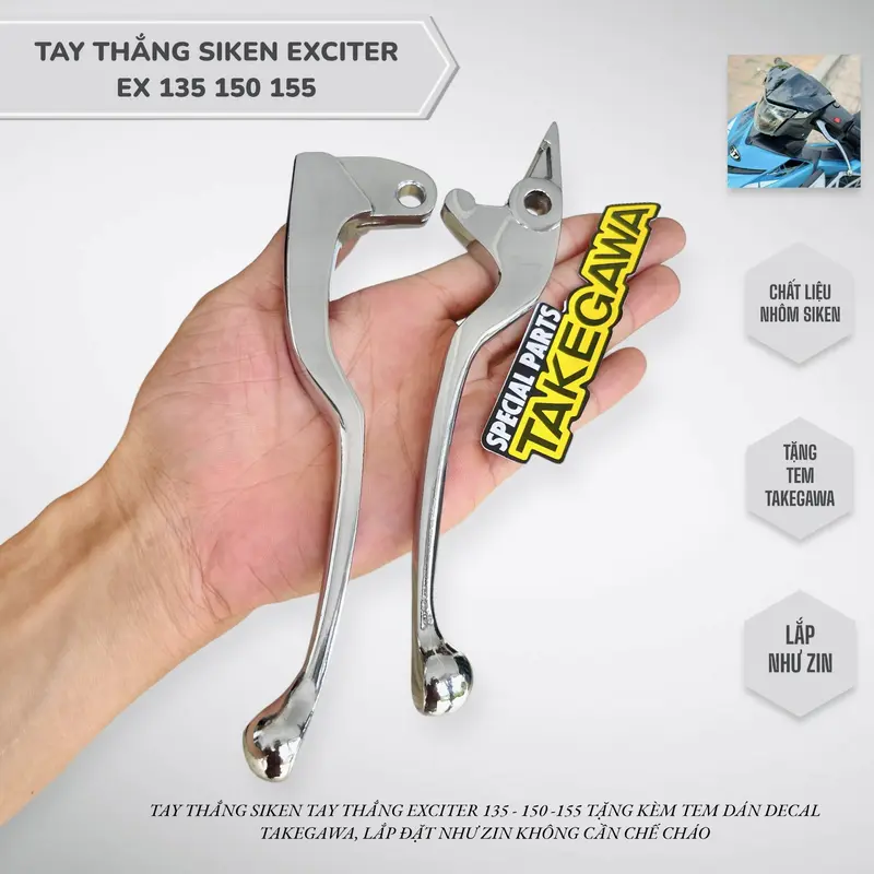 Tay thắng EX135 EX150 EX155 tay thắng XIKEN tặng kèm tem dán decal Takegawa Phụ Kiện Phụ Tùng 0