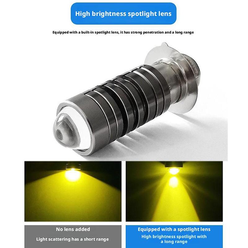 Product Introduction of H4 P15D LED Motorcycle Light 3000K/6000K 12V Headlight Driving Bulb Universal Auxiliary Spotlight Lamp Moto Accessories 32