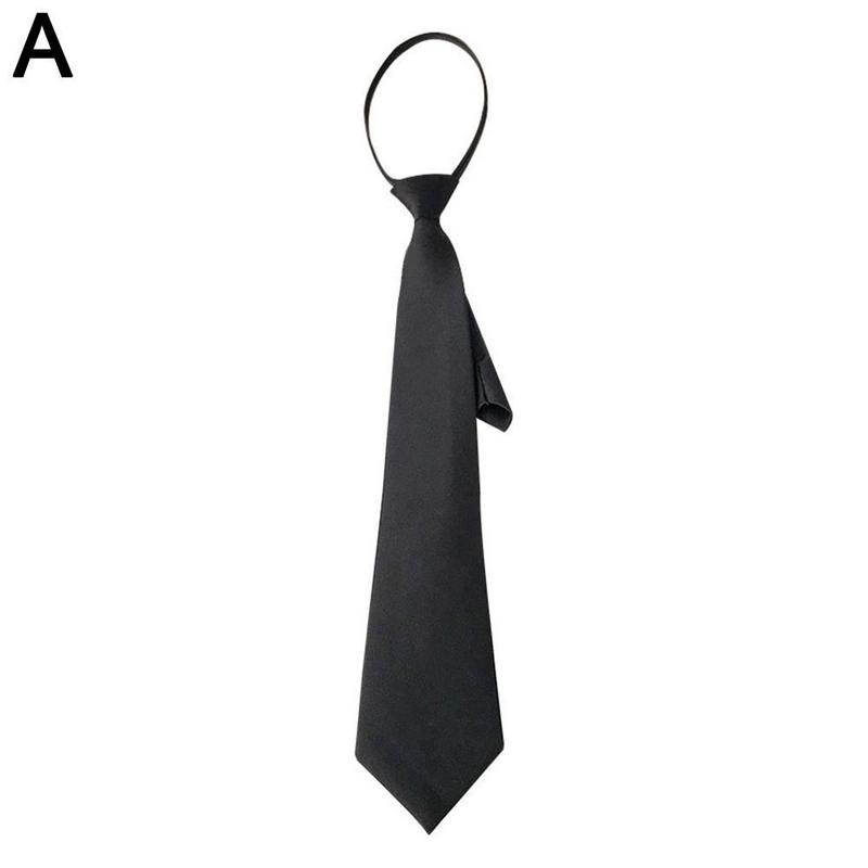 Product Introduction of College Style Plain Zipper Necktie Trendy Necktie Softing And Smothing Zipper Necktie Breathable For Men And Women 15
