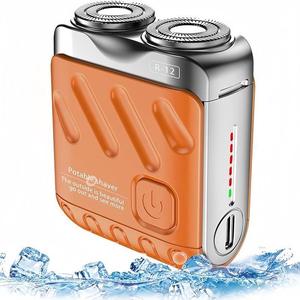 Mini Rasuradora Eléctrica para Hombres, Rasuradora de Viaje Portátil, Doble Cuchilla Flotante Impermeable, Herramienta de Aseo, Opción Ideal para Regalo