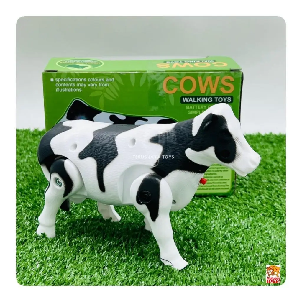 Mainan Anak Hewan Sapi Menyala Besar Suara Musik Animal Cow Baterai